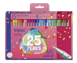 Staedtler Fineliner Triplus 0,3mm 25 de ani, asortat (20+5)